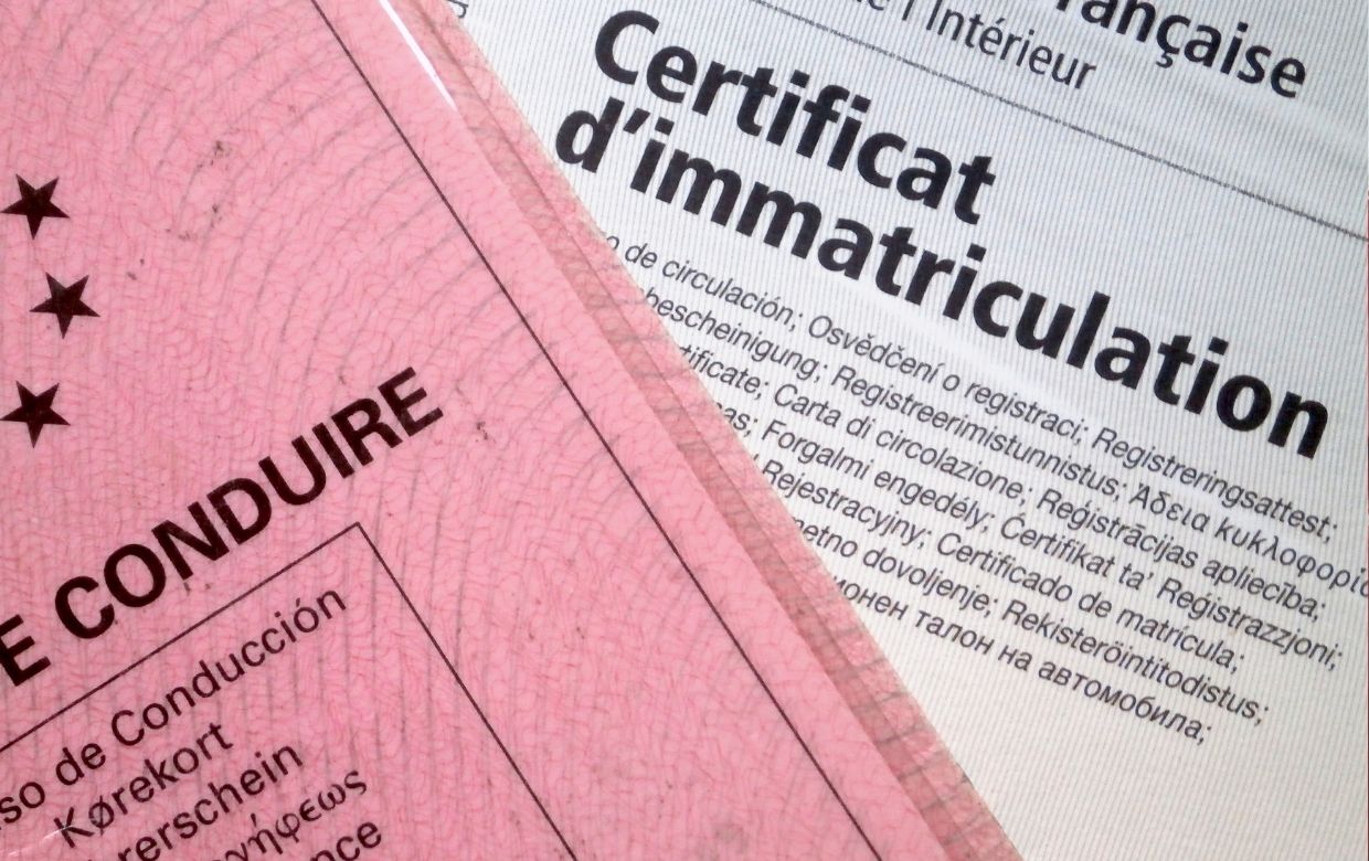certificat d'immatriculation